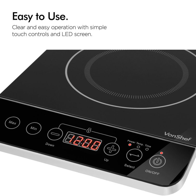 VonShef Induction Single Hot Plate & Reviews Wayfair.co.uk